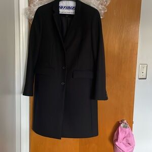 EUC black j crew regent women’s wool coat.